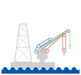 Offshore cranes