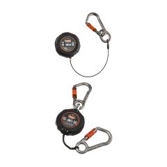 Retractable with Belt Loop Clip or with Carabiner Mount