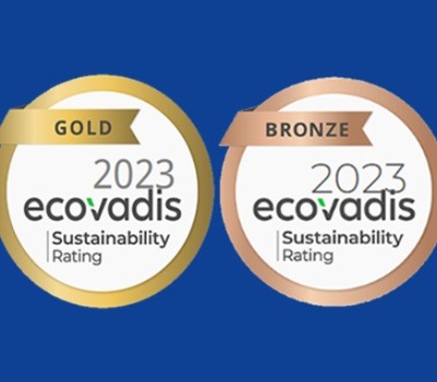 EcoVadis Medaille Gold und Bronze