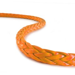 Teufelberger Braided Safety Blue 1/2" X 56' Orange/White with Whipped Ends 